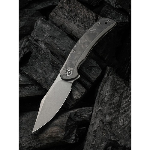 We Knife We19022F-2  Snick Folding Knife, Marble Cf Inlay WE19022F-2