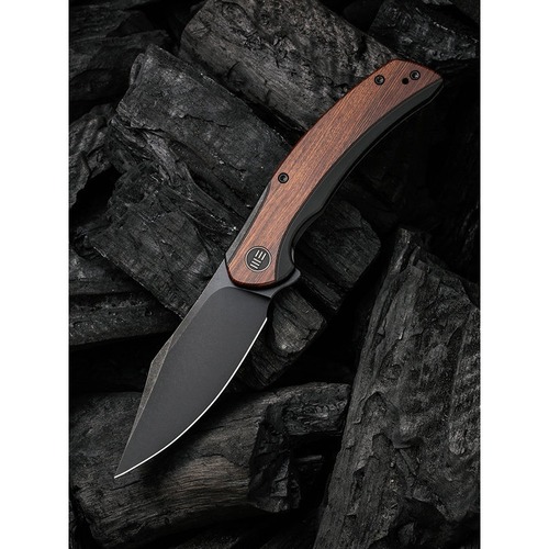 We Knife We19022F-3  Snick Folding Knife, Cuiboutia Wood Inlay WE19022F-3