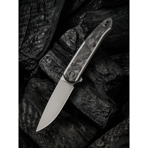 We Knife We20043-1  Smooth Sentinel Folding Knife, Ti + Cf