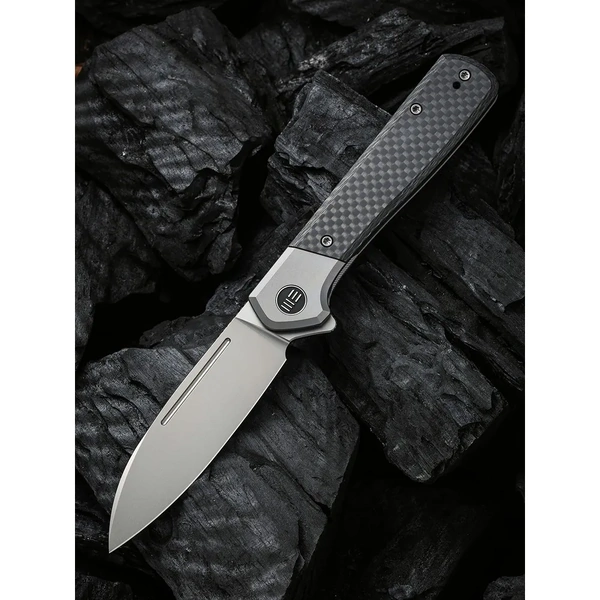 WE KNIFE We20050-1  Soothsayer Folding Knife, Ti + Cf
