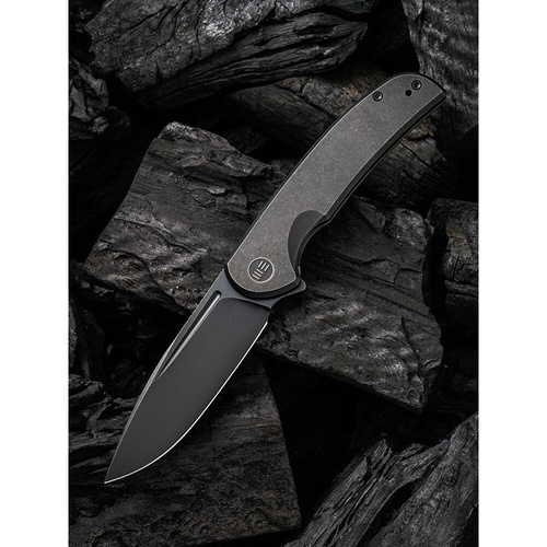 WE KNIFE We20061B-3  Beacon Folding Knife, Black Ti