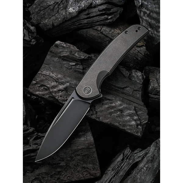 WE KNIFE We20061B-3  Beacon Folding Knife, Black Ti