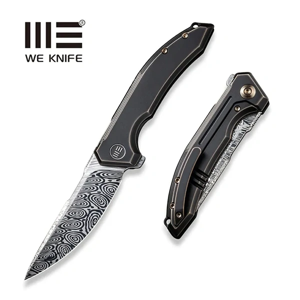 WE KNIFE We21016-Ds1 Quixotic Folding Knife, Damasteel