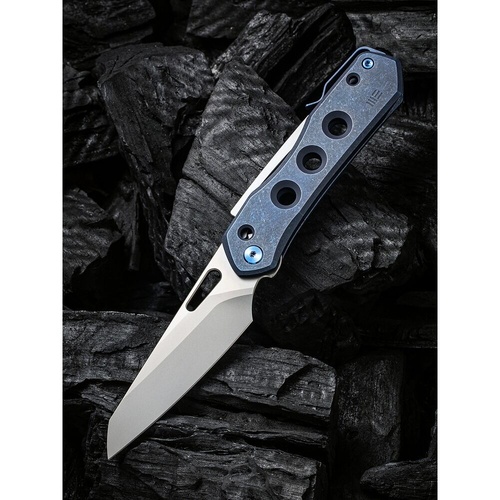 WE KNIFE We21031-3 Vision R Folding Knife, Blue Ti