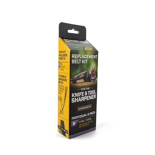 Work Sharp WSSA0002705 Extra Fine 6000 Grit Replacement Belt Kit Qty 6 For Knife And Tool Sharpener
