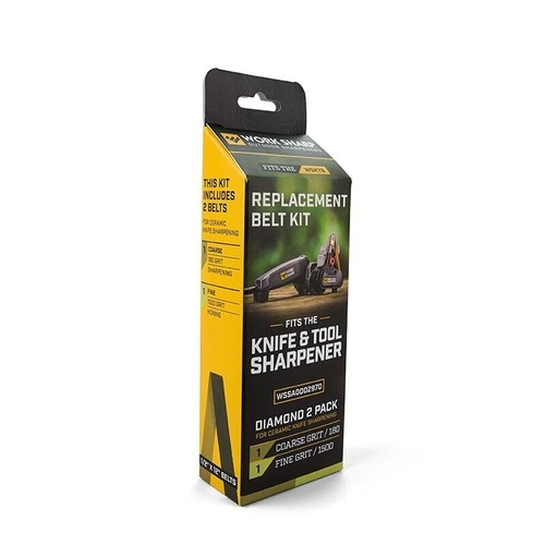Work Sharp WSSA0002970 Diamond Belt Kit Qty 2 For Ceramic Knives Suits Knife And Tool Sharpener