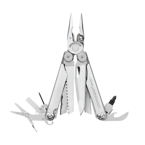 LEATHERMAN Wave + Plus Multi-Tool 18 Tools Every Day Carry + Button Sheath
