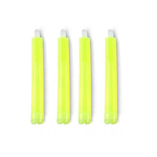 4x Disposable Green Light Glow Sticks GREEN X82G