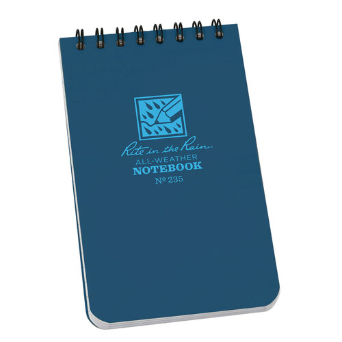 Top Spiral 3 X 5 Polydura Notebook Universal Blue