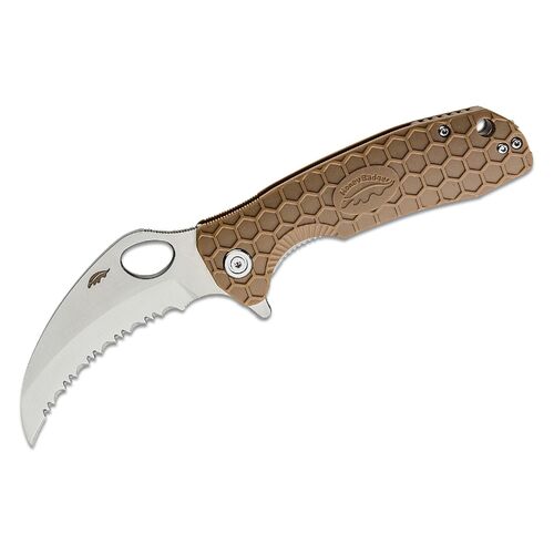 Honey Badger Claw L/R Large Tan Serrated