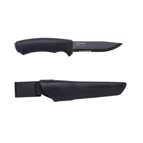 Morakniv Bushcraft Knife Black SRT with Sheath YKM12491