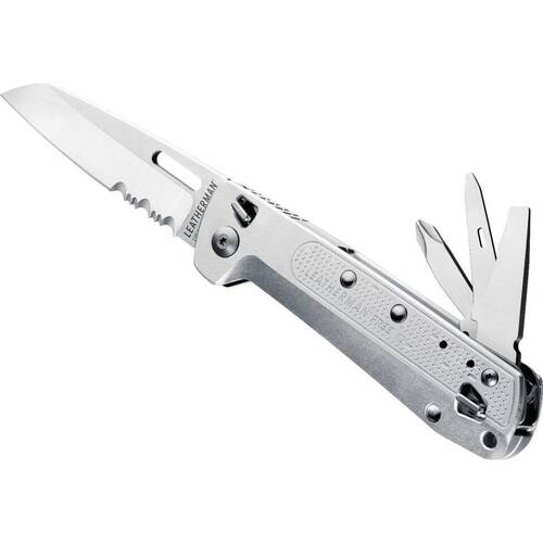 LEATHERMAN FREE K2X SILVER MULTIPURPOSE FOLDING KNIFE - YL832654