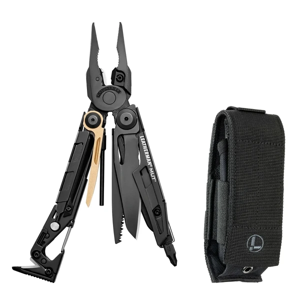 Leatherman MUT (Military Utility Tool) HD Black Oxide Multi-Tool w/MOLLE Black Sheath - box
