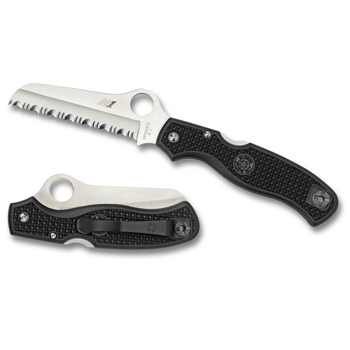 Spyderco Atlantic Salt Rescue L/W Black H1 - Serrated Blade