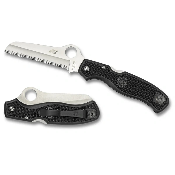 Spyderco Atlantic Salt Rescue L/W Black H1 - Serrated Blade